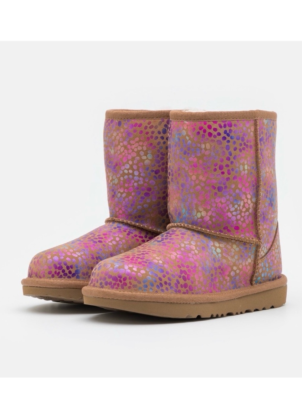 UGG Classic II Spots Kids/Women’s Boots Size K 5 W 7 NWT
